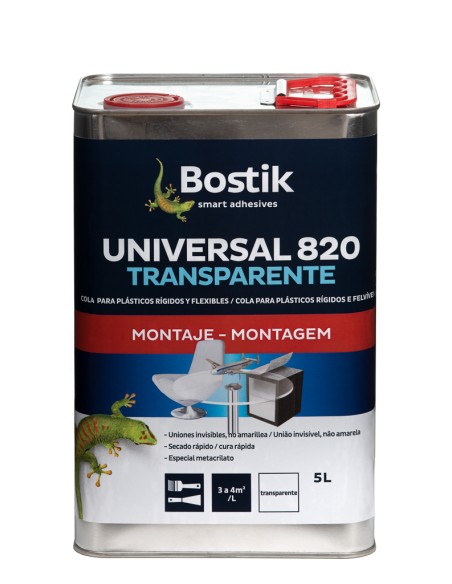 UNIVERSAL 820 BOTE DE 5 L TRANSPARENTE